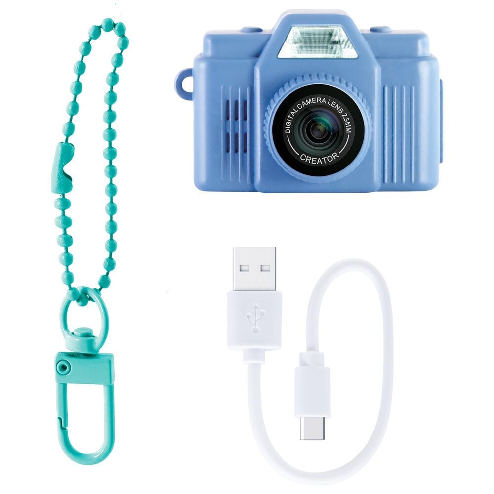 Photo Creator Mini Retro Mini Cam Digital Camera in Blue, , large