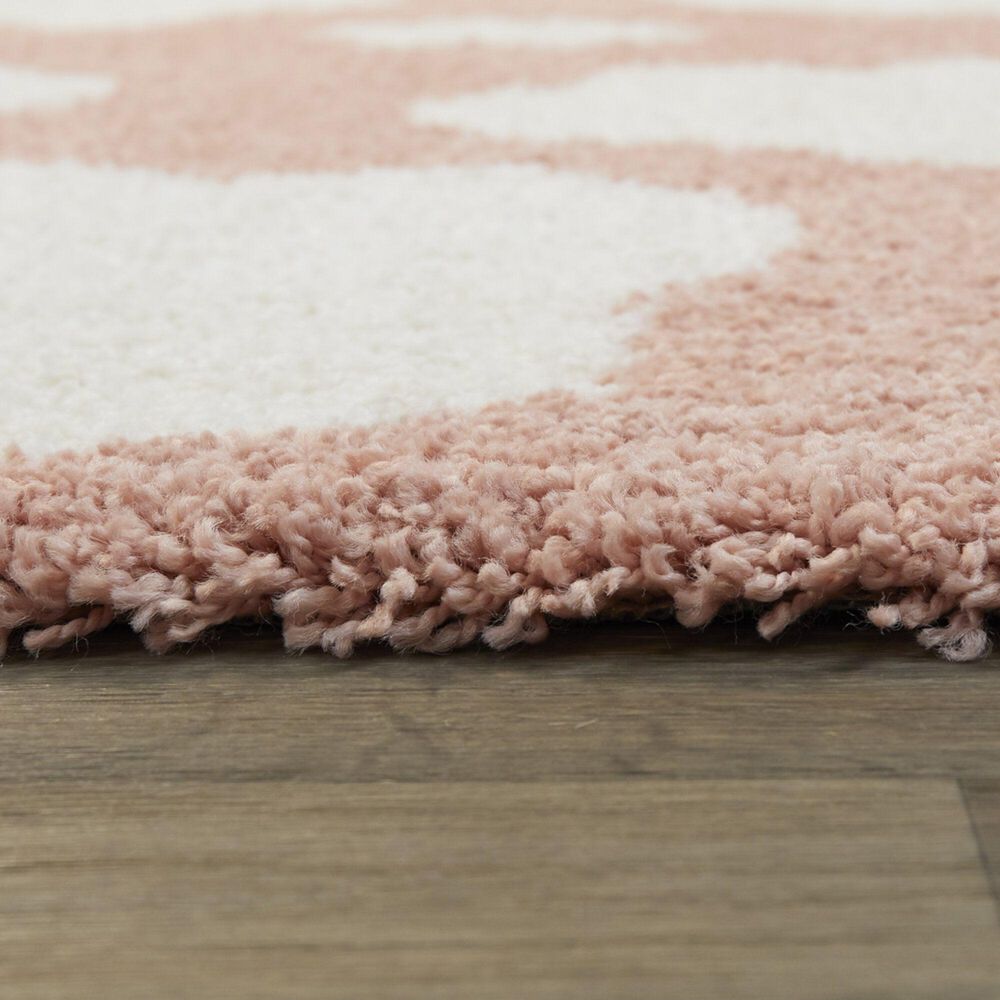 Balta Rugs Clouds 5&#39;3&quot; x 7&#39; Pink Kids Area Rug, , large