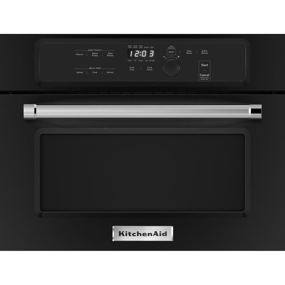 KitchenAid 24" Built In Microwave Oven with 1000 Watt Cooking in Black