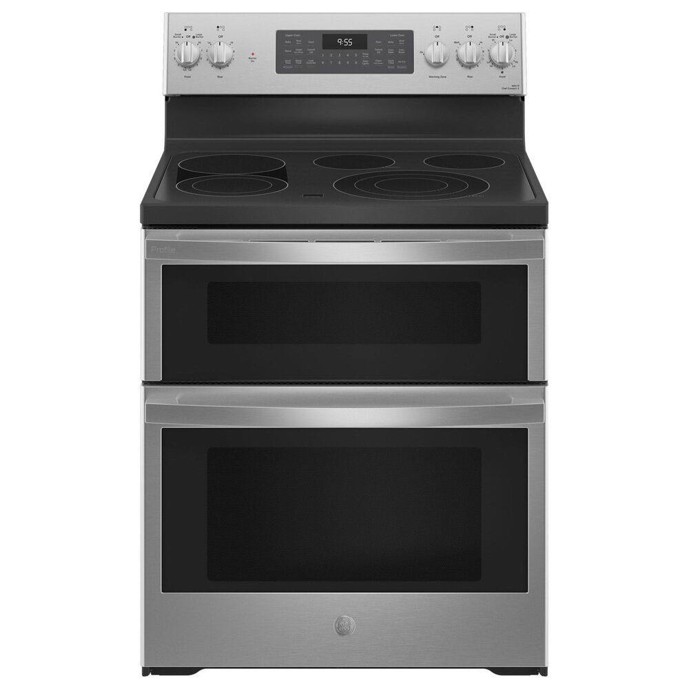 GE Profile 4pc Kitchen Package with Refrigerator, Microwave, Range, Dishwasher in Stainless Steel, , large