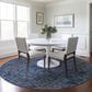 Dalyn Rug Company Karaj KJ3 8" Round Blue Indoor/Outdoor Area Rug, , large