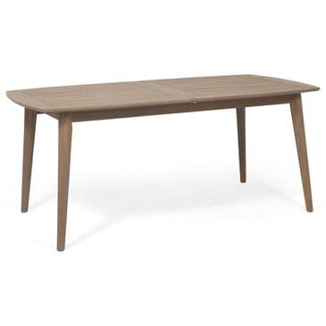 Hearth and Haven Outdoor Acacia Wood Expandable Dining Table in Gray, , large