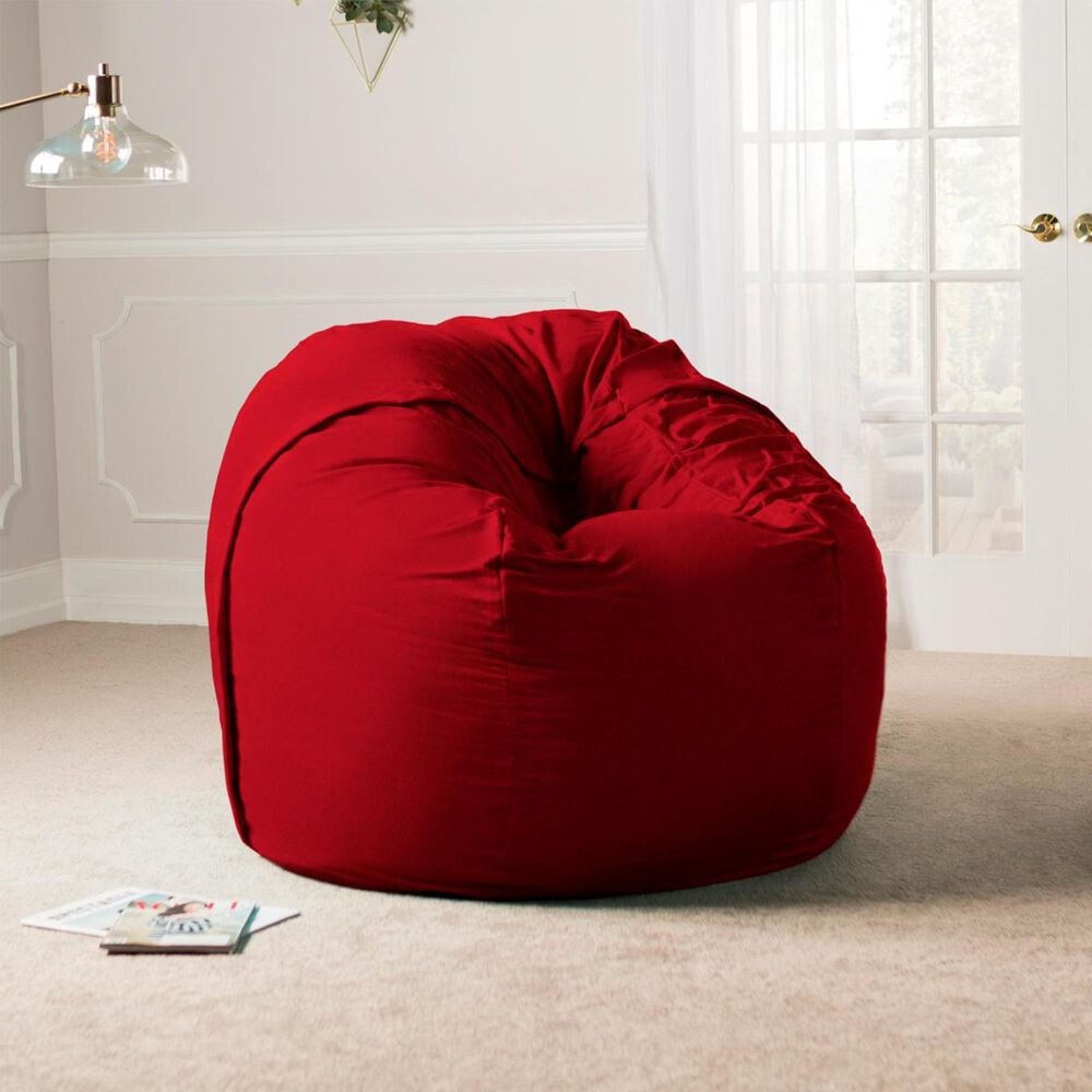 Jaxx 5&#39; Large Bean Bag with Removable Cover in Cinnabar, , large