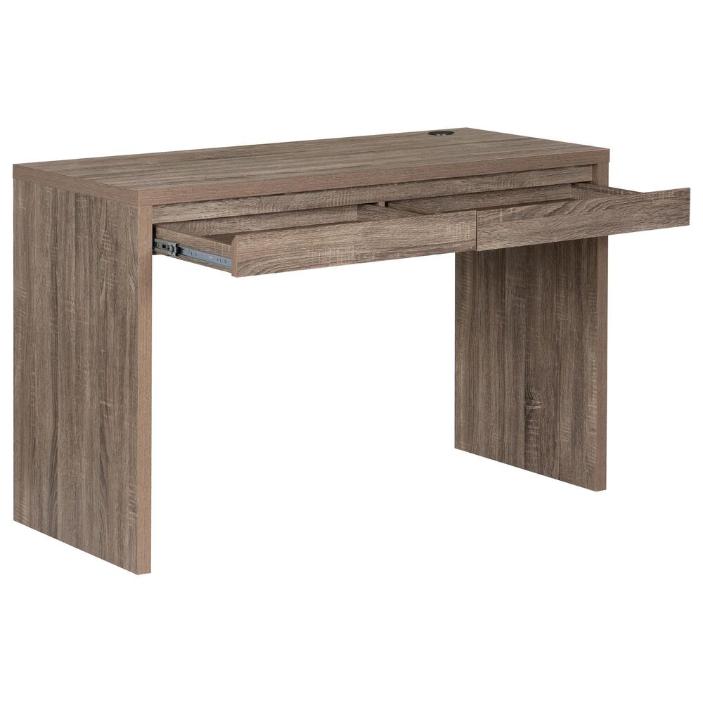 Linon Home Decor Tracey 2-Drawer Parson Desk in Grey Wash, , large