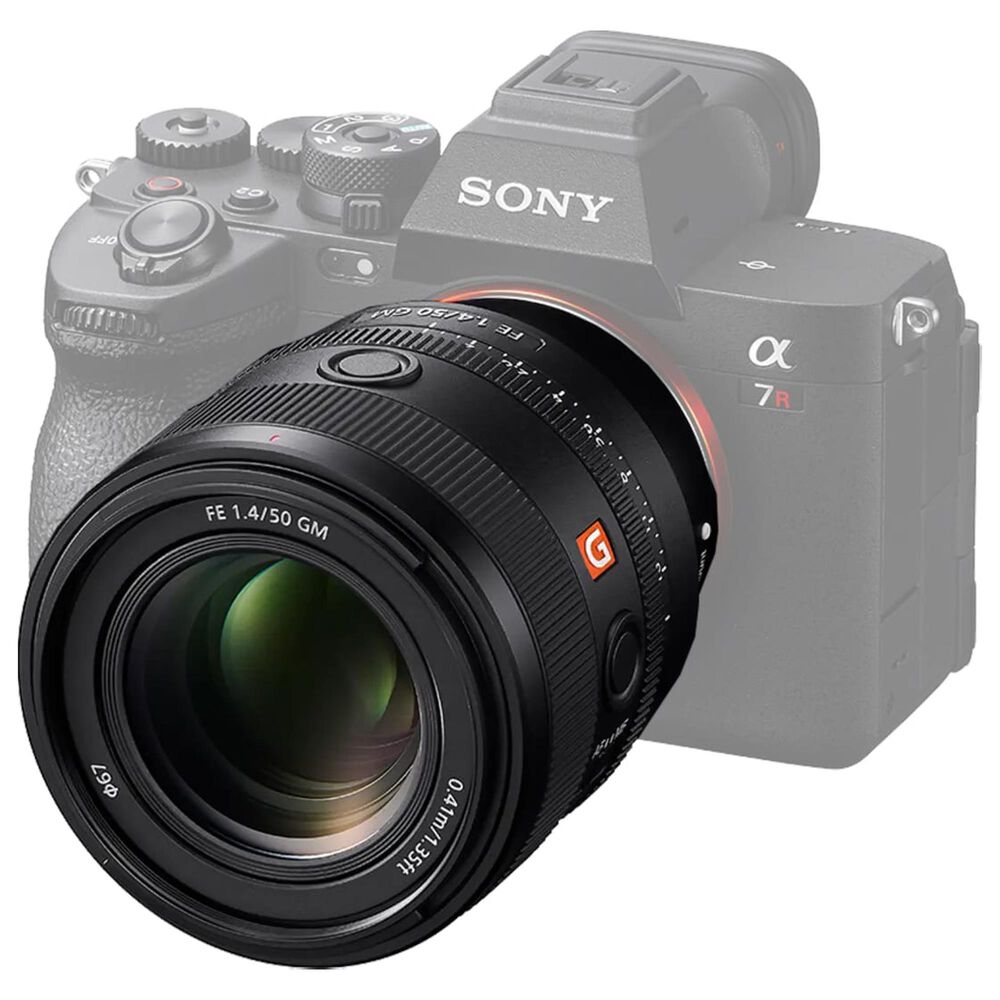 Sony FE 50mm f/1.4 GM Full-Frame Large-Aperture G Master Lens in Black, , large
