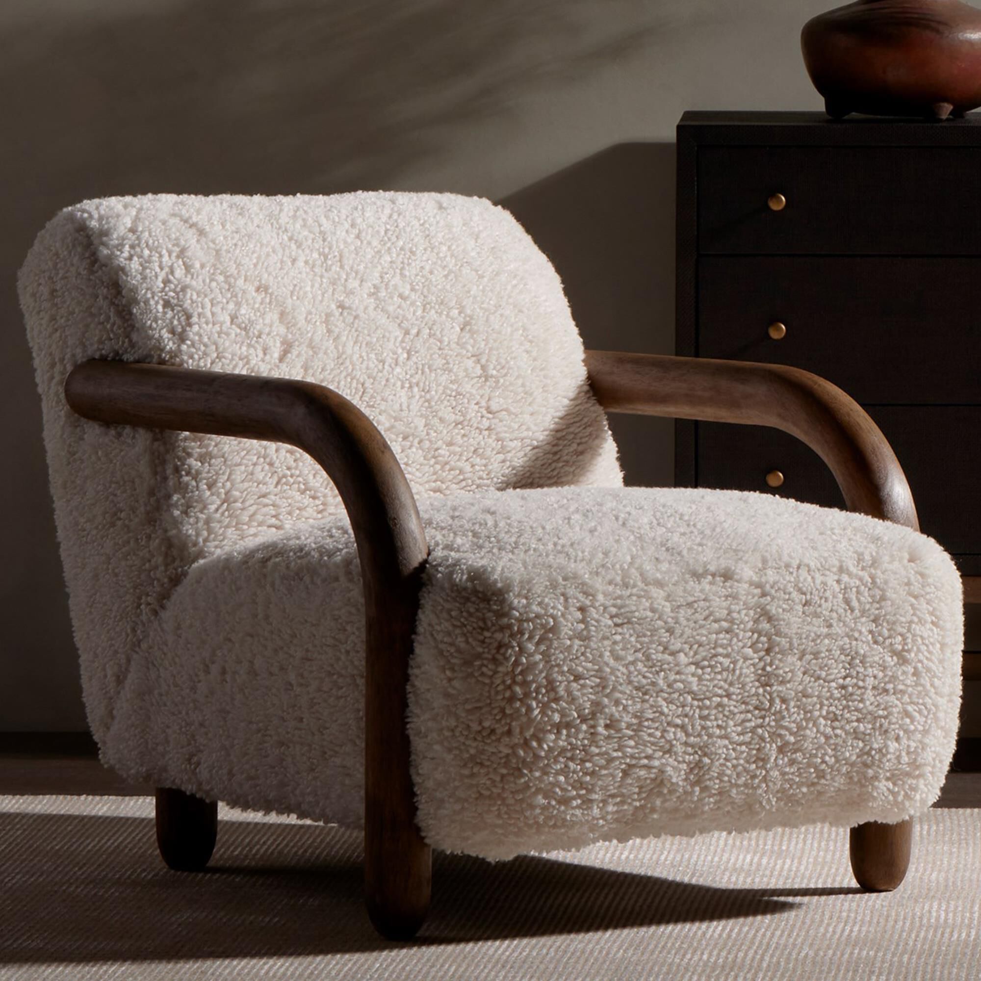 Four Hands Aniston Chair in Andes Natural NFM