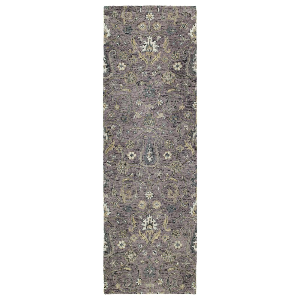 Kaleen Rugs Chancellor 2"6" x 8" Lilac, Plum, Ivory, Taupe and Wheat Runner, , large