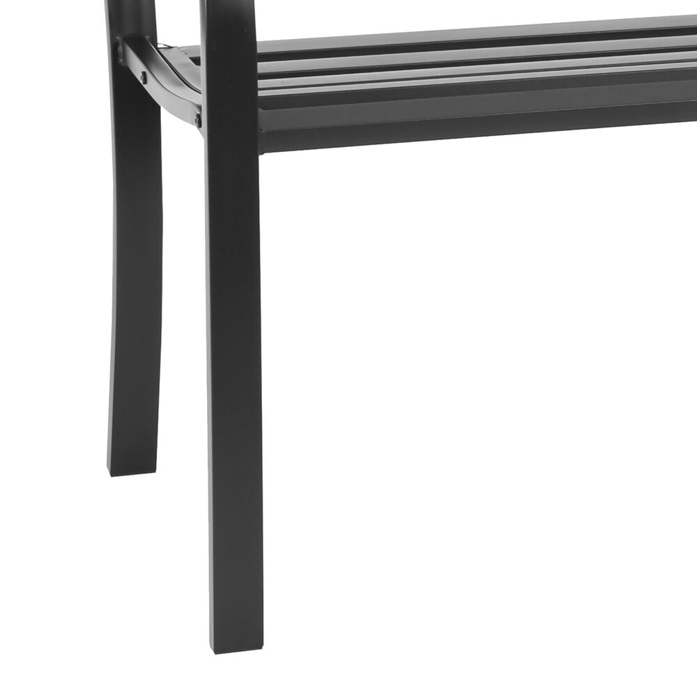 Furniture of America Meno Patio Bench in Black, , large