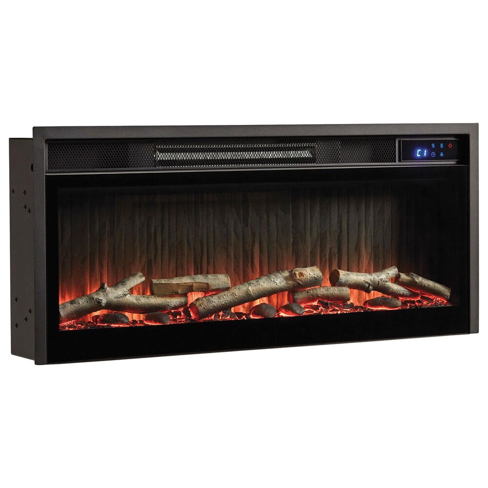 Ashley Cayboni 71&quot; Fireplace Console in Tan and Black, , large