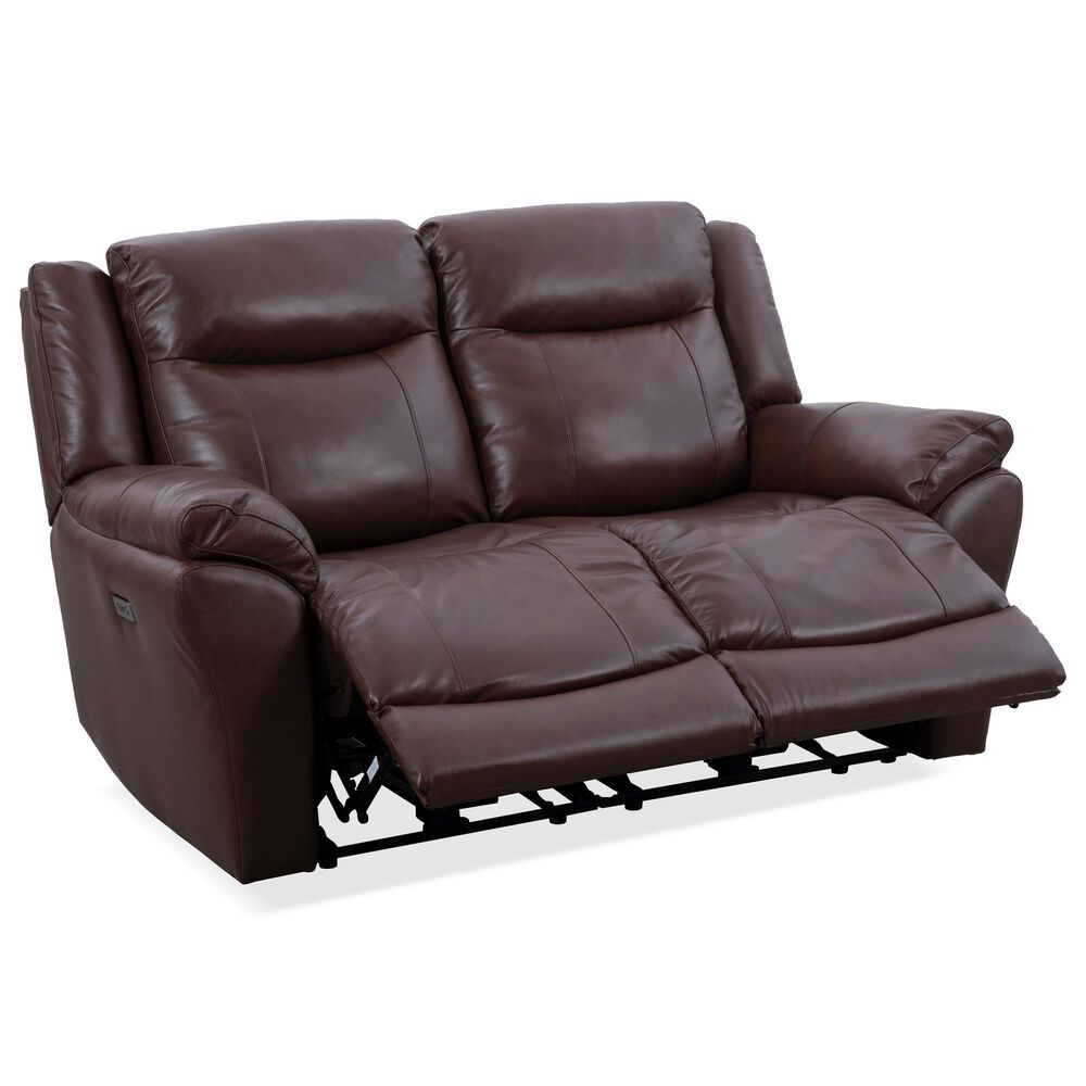 Oxford Furniture Dual Manual Reclining Loveseat in Madrid Pecan, , large
