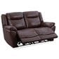 Oxford Furniture Dual Manual Reclining Loveseat in Madrid Pecan, , large