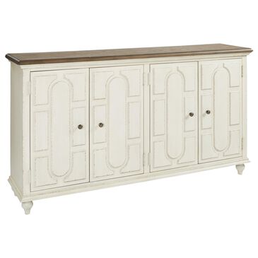 Ashley Roranville Accent Cabinet in Antique White and Brown, , large
