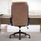 Simeon Collection Leather Desk Chair in Smooth Latte, , large