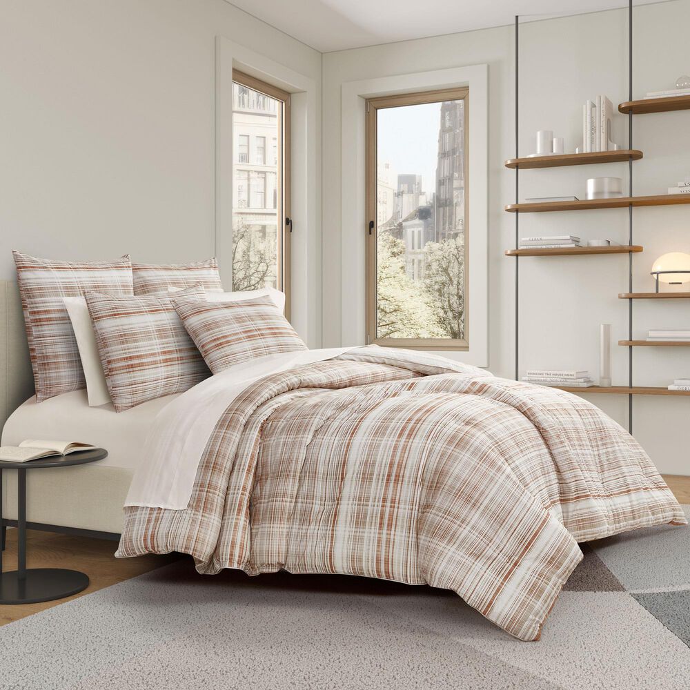 J. Queen Modern Pascal 3-Piece King/Cal King Comforter Set in Cinnamon, , large