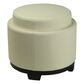Safavieh Round Storage Ottoman in Off White, , large