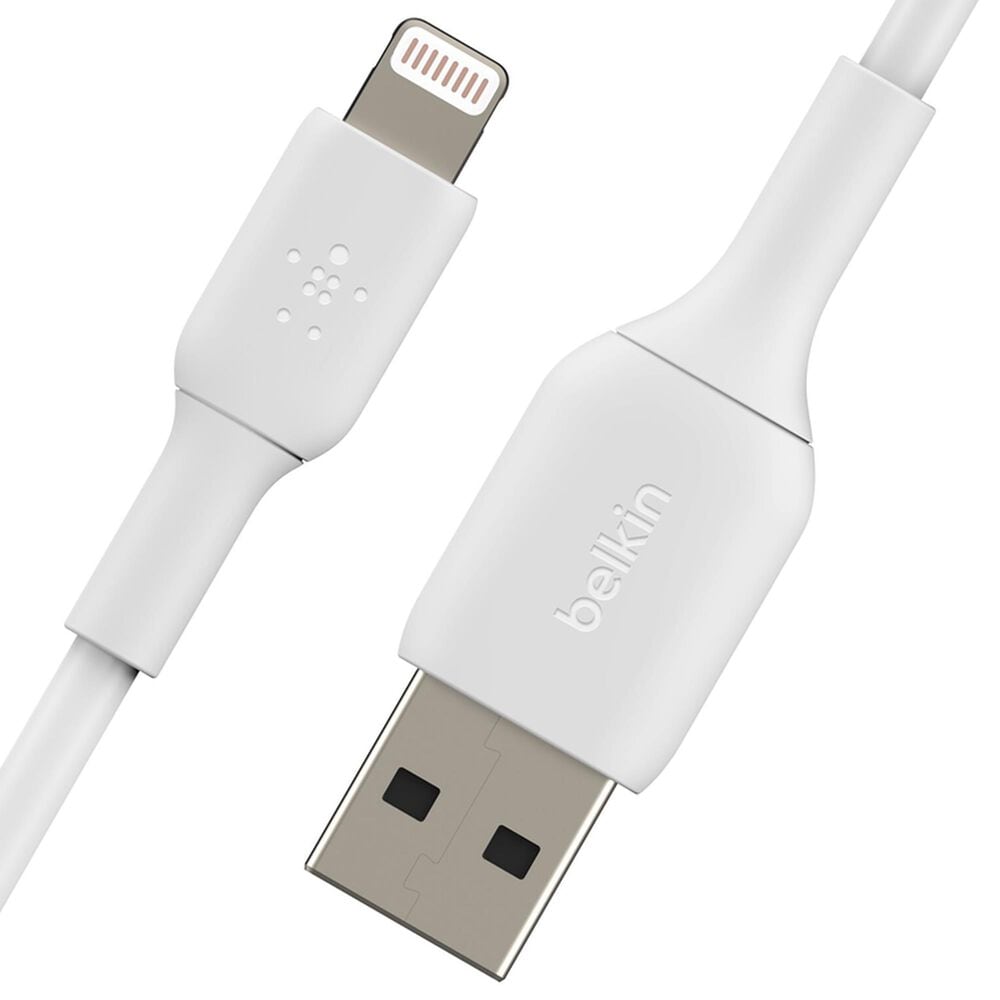 Belkin BoostCharge 10 Ft USB-A to Lightning Cable in White, , large