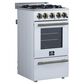 Forno Lamazze 20" Freestanding Gas Range in White, , large