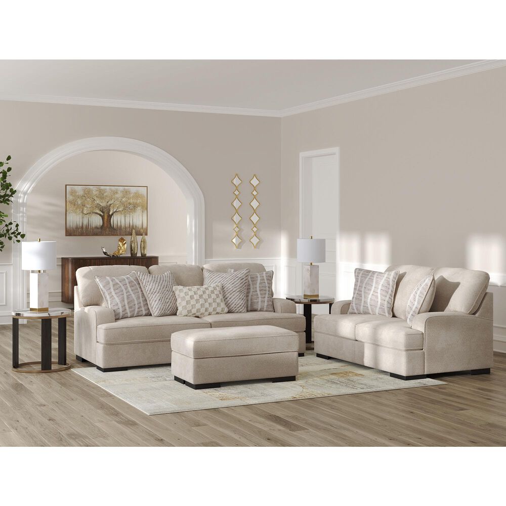 Ashley High Profile Stationary Sofa in Taupe, , large