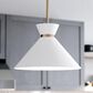 Vaxcel International Co. Ltd. Racine 1-Light Pendant in Matte White and Natural Brass, , large