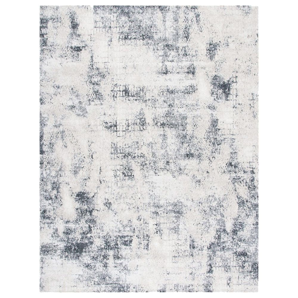 Safavieh Aston ASN704 9" x 12" Ivory and Grey Area Rug, , large