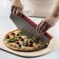 Fante"s Rocking Pizza Cutter with Blade Guard in Stainless Steel and Red, , large