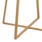 LumiSource Cosmo Round Dining Table in Natural and Black - Table Only, , large