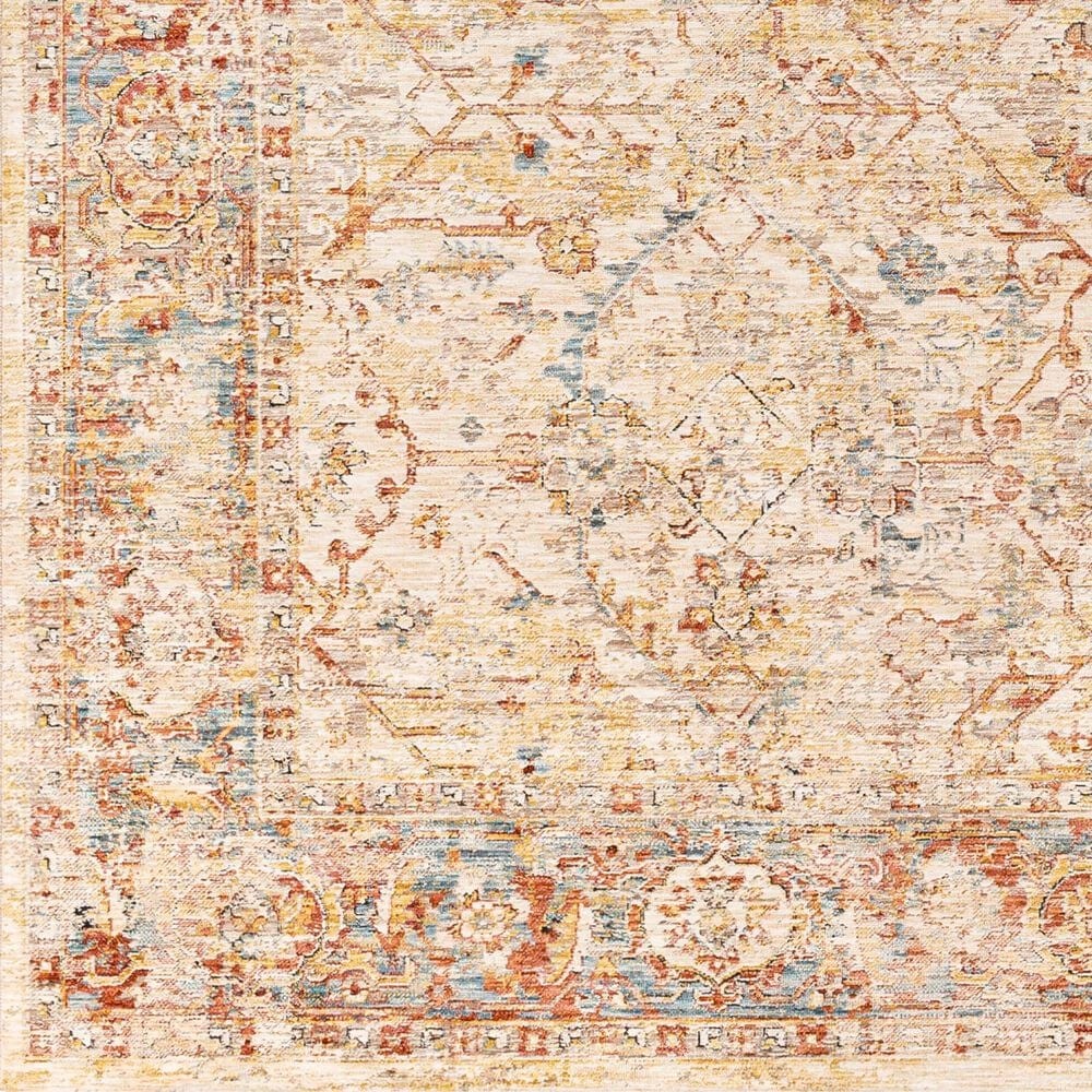 Surya Aspendos 7&#39;10&quot; x 10&#39;2&quot; Dusty Pink, Rust, Burgandy, Wheat, Taupe, Gray, Denim, Black and Cream Area Rug, , large