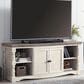 Ashley Havalance 67" Extra Large TV Stand in Weathered Gray and Vintage White, , large