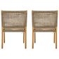 Hearth and Haven Outdoor Dining Chair in Cream (Set of 2), , large