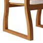 Hearth and Haven Della Dining Chair with Cream Cushion in Teak (Set of 2), , large