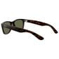 Rayban Glasses New Wayfarer Classic Sunglasses with G-15 Green Lenses in Polished Tortoise, , large