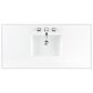 James Martin Vanities Lorelai 48" Single Vanity in Mid-Century Walnut with 3 cm White Zeus Quartz Top, , large