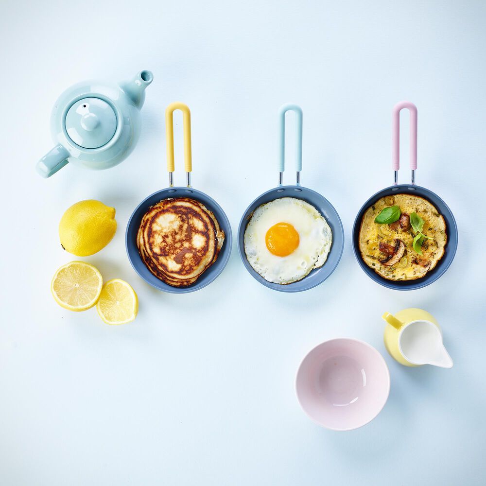 Green Pan Mini 5" Round Ceramic Nonstick Frypan in Yellow, , large