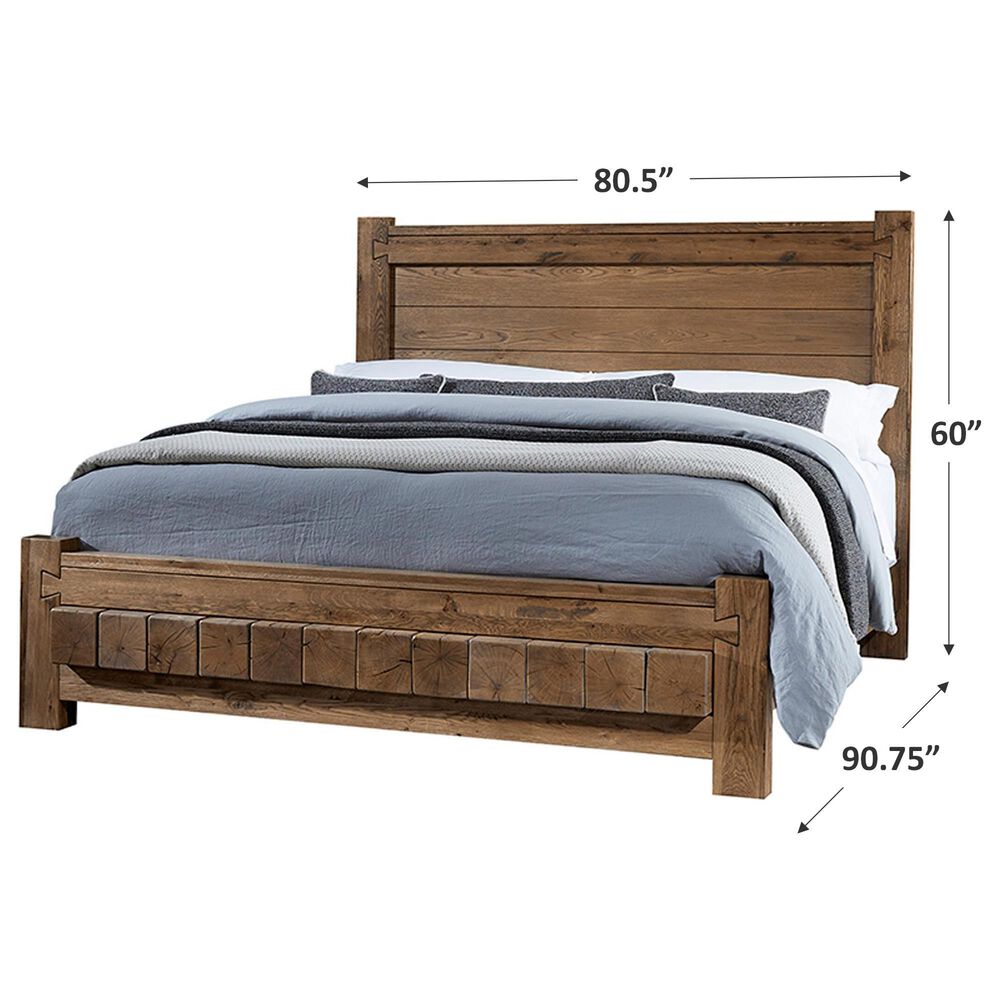 Viceray Collections Dovetail King Poster Bed in Natural, , large