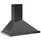 Zephyr Core Series Ombra 30" Wall Mount Convertible Range Hood with Blower in Black Stainless, , large