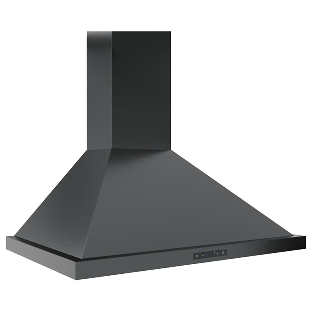 Zephyr Core Series Ombra 30" Wall Mount Convertible Range Hood with Blower in Black Stainless, , large