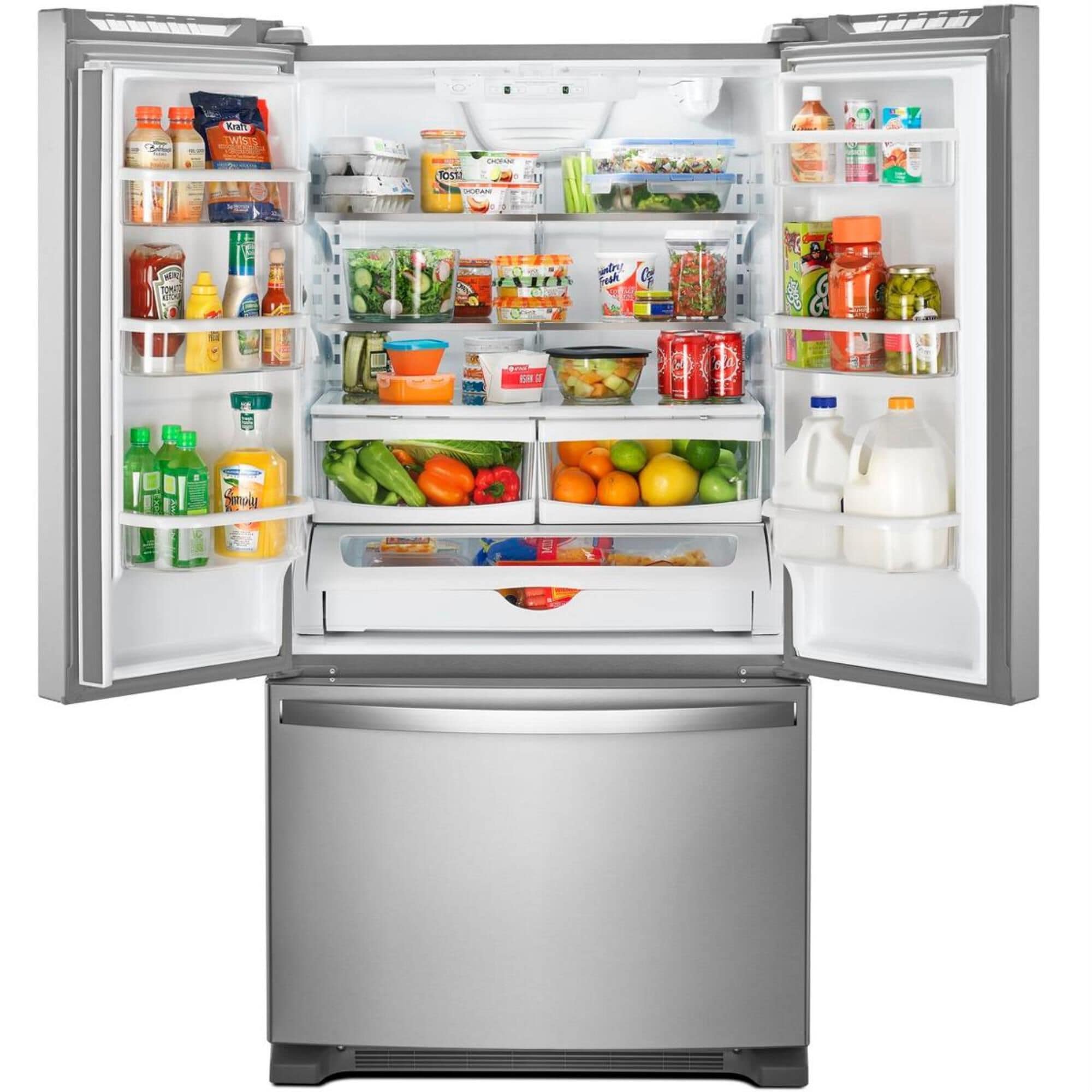 whirlpool 25 cu ft french door fridge