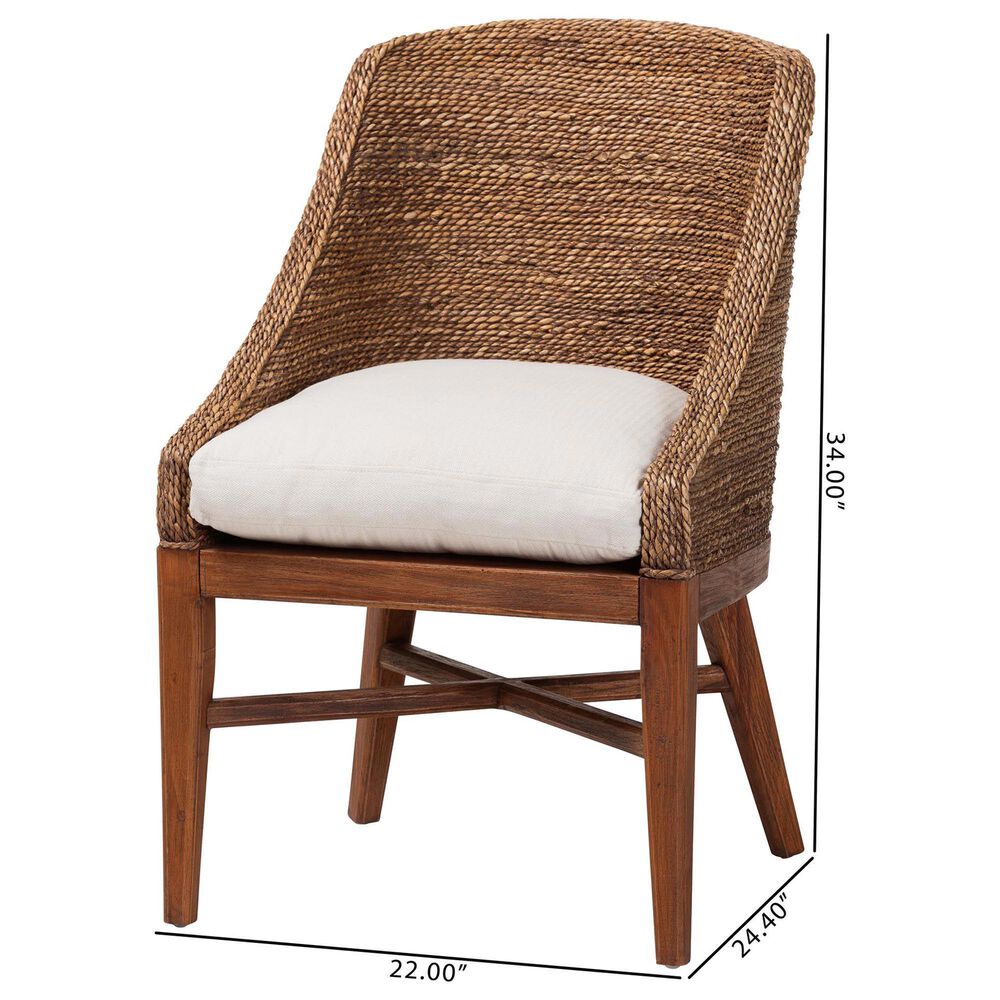 Baxton Studio Jasper Side Chair in Brown Wash, , large