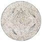 Surya Cardiff CDF-2303 Medium Gray, Light Blue, Mustard and Dark Blue 5"3" Round Area Rug, , large