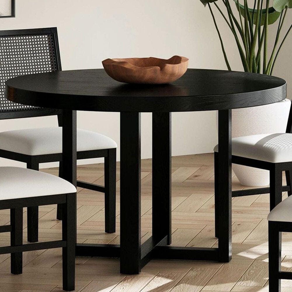Mayberry Hill Bahama Breeze 48&quot; Round Dining Table in Black, , large
