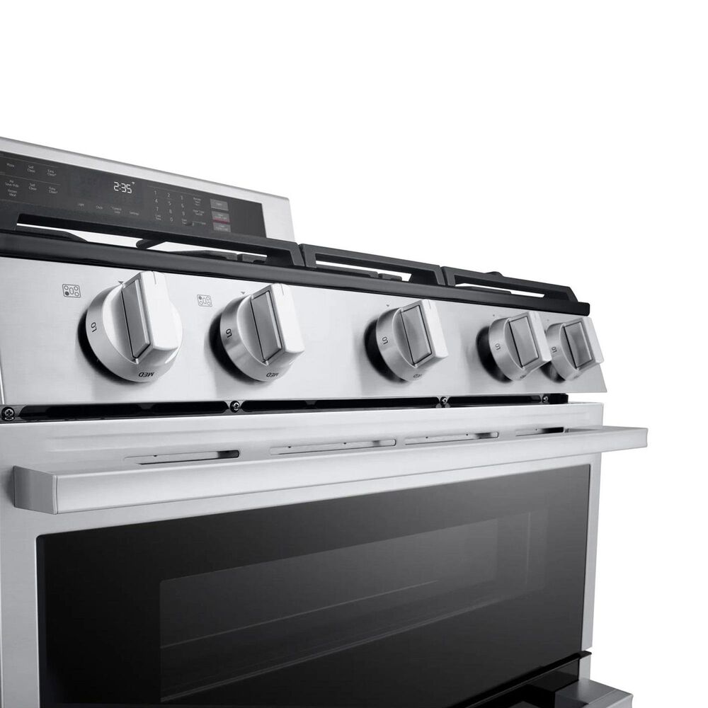 LG 6.9 Cu. Ft. Smart Gas Double Oven Freestanding Range in Stainless Steel, , large