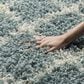 Safavieh Dallas Shag SGD258C-26 2"3" x 6" Seafoam/Ivory Runner, , large