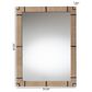 Baxton Studio Mirai Rectangle Accent Mirror in Natural and Black, , large
