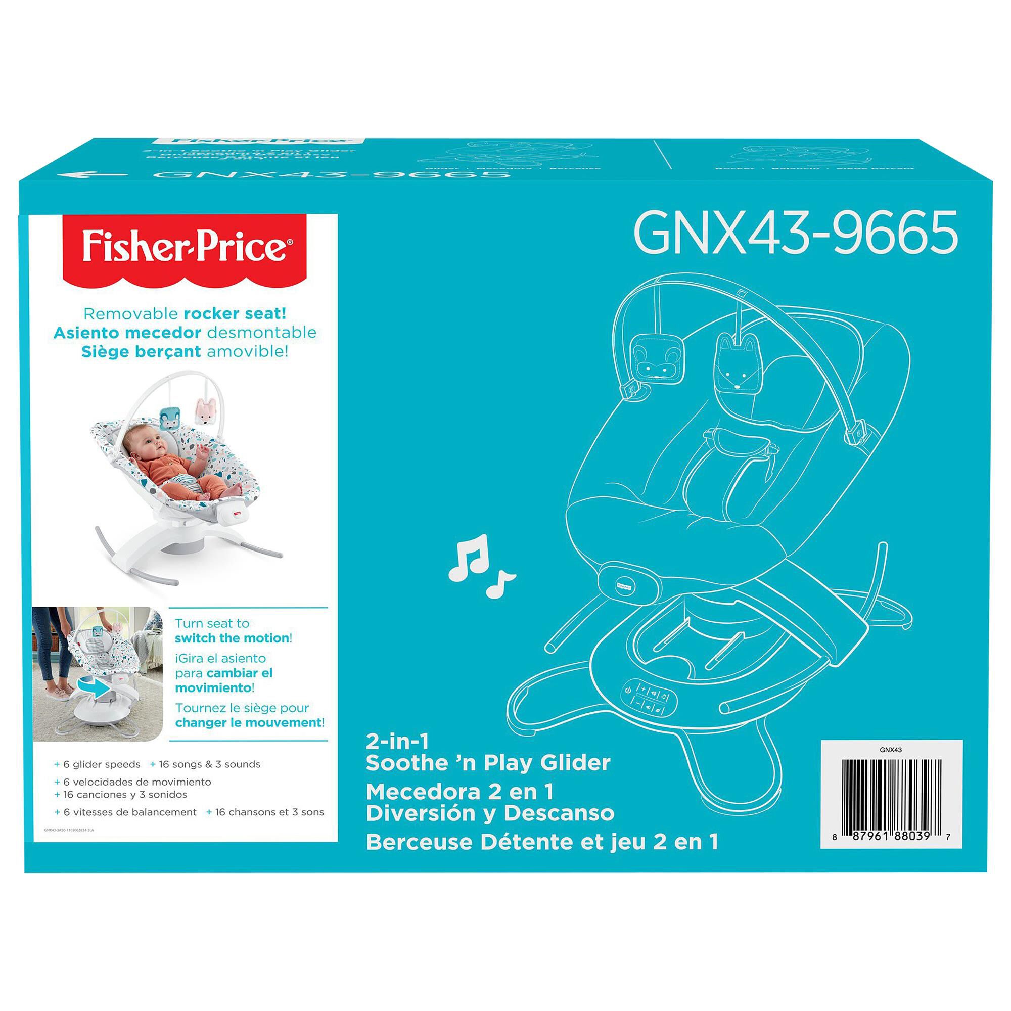 fisher price 2 in 1 soothe and play glider