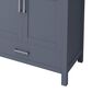 Lexora Home Jacques 80" Double Bathroom Vanity in Dark Grey with 2 cm White Quartz Top and Rectangular Sinks, , large