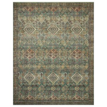 Magnolia Home Sinclair 7"6" x 9"6" Turquoise and Multicolor Area Rug, , large