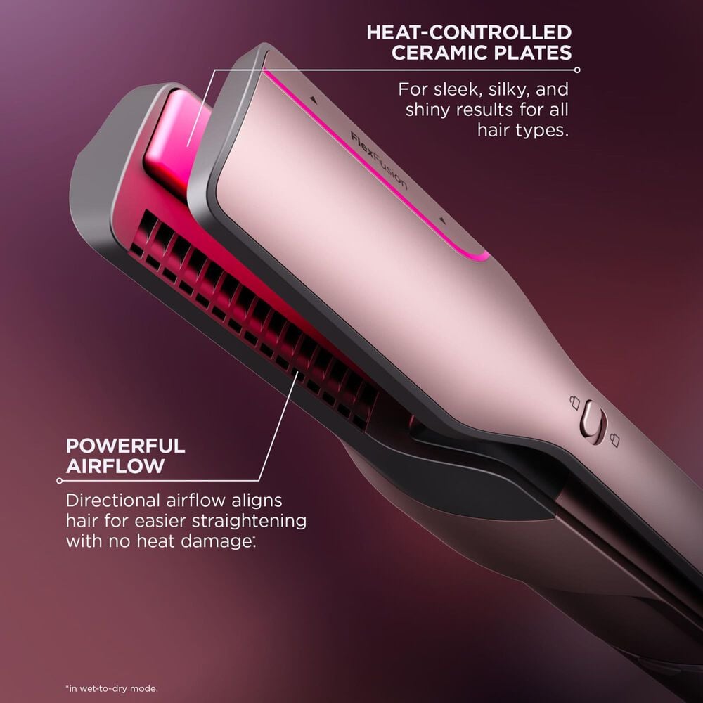 Shark FlexFusion 5 in 1 Air Styler Straightener and Brush Set in Cosmic Blush, , large