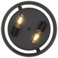 Golden Lighting Channing 11" Flush Mount in Matte Black, , large