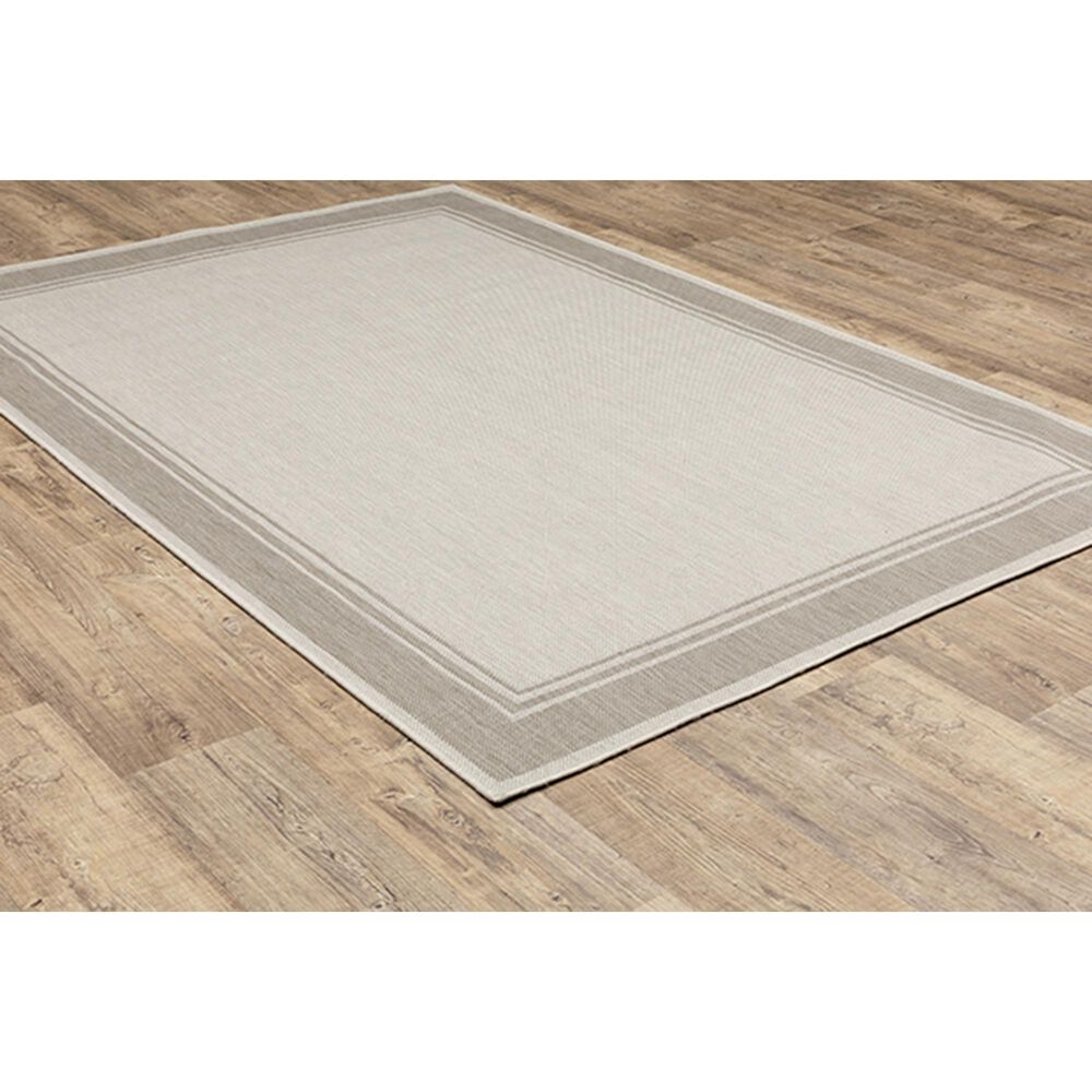 Oriental Weavers Portofino 6765W 6&#39;7&quot; x 9&#39;2&quot; Ivory Area Rug, , large
