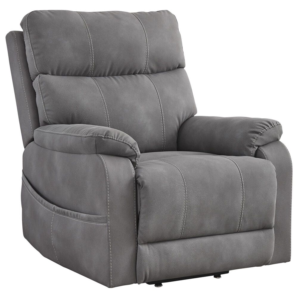 Ashley Next-Gen Durapella Power Lift Recliner in Slate, , large